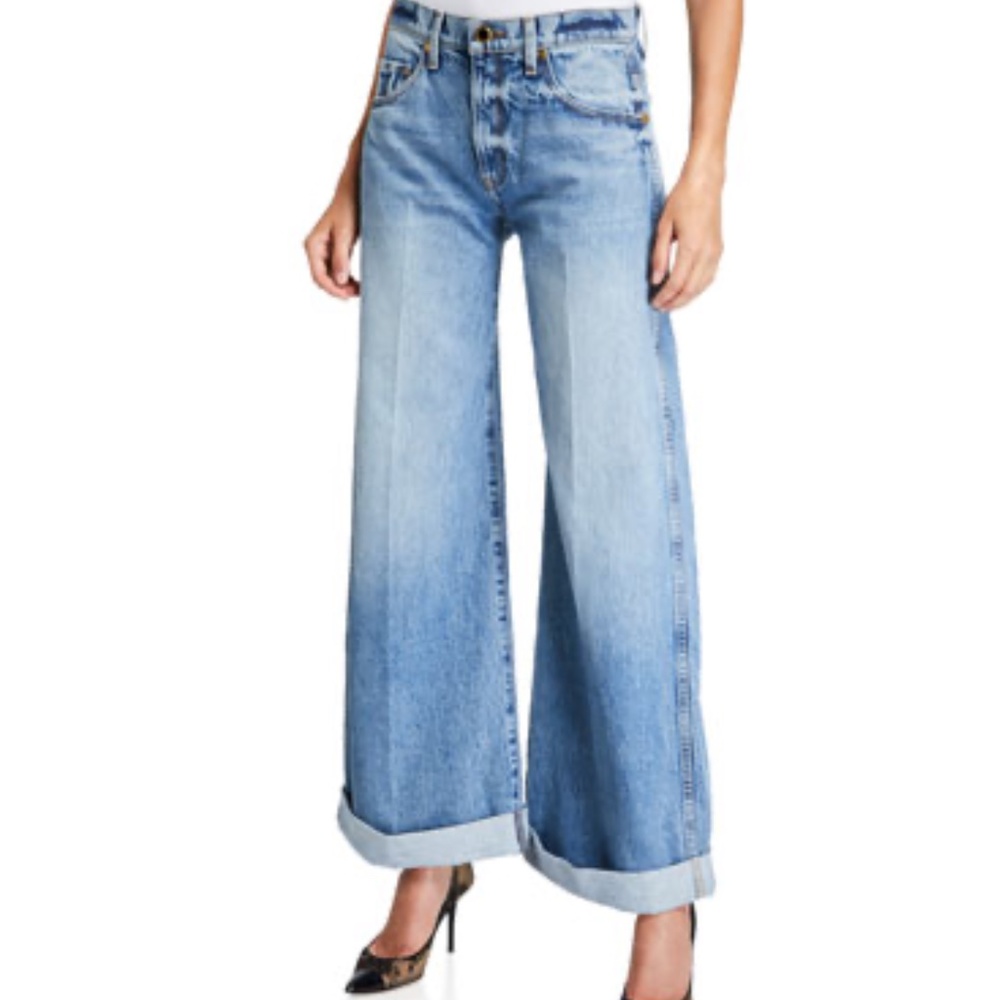 Khaite Wide Leg Mid rise jeans size 31